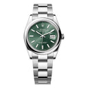 Rolex Datejust 36mm 126200-0024 Oyster Stainless Steel Watch Green Dial 2024