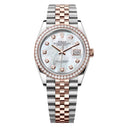 Rolex Datejust 36mm Jubilee Bracelet 126281RBR-0009 Stainless Steel & Rose Gold Watch Mother-of-Pearl Diamond Dial 2024