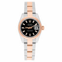 Discontinued Rolex Datejust 179161 Ladies 26mm Black Dial Two Tone Rose 2020