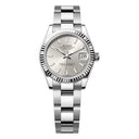 Rolex Datejust 31 Steel and White Gold Fluted Bezel Silver Index Dial 278274-0011 Oyster Bracelet Watch 2024