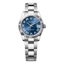 Rolex Datejust 31 Steel and White Gold Fluted Bezel 278274-0033 Blue Roman Dial Oyster Bracelet 2024