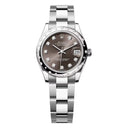 Rolex Datejust 31mm 278344RBR-0007 Oyster Stainless Steel Watch Scattered Diamond Bezel Grey Diamond Dial 2024