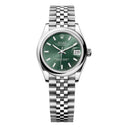 Rolex Datejust 278240-0012 Green Dial Jubilee Stainless Steel Ladies Watch 2024