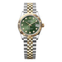 Rolex Datejust 278273-0030 Stainless Steel and Yellow Gold with Green Olive Diamond Dial Watch 2024