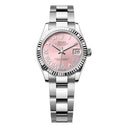 Rolex Datejust 278274-0023 Oyster Stainless Steel and White Gold with Pink Roman Pave VI Diamond Dial Watch 2024