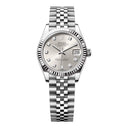 Rolex Datejust 31 Steel and White Gold Fluted Bezel 278274-0030 Silver Diamond Dial Jubilee Bracelet 2024