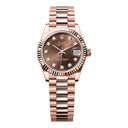 Rolex Datejust 31 278275-0010 Chocolate Diamond Dial 18kt Everose Gold President Watch 2024