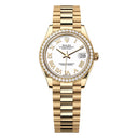 Rolex Datejust 31mm 278288RBR-0009 Yellow Gold White Roman Dial Diamond Bezel 2024