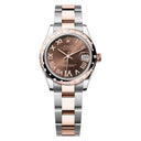 Rolex Datejust 31 278341RBR-0003 Steel & 18K Oyster Rose Gold Chocolate Roman Dial Watch 2024