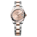 Rolex 31mm Datejust 278341RBR-0009 Oyster Stainless Steel & Rose Gold with Scattered Diamond Bezel Pink Index Dial 2024