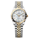 Rolex Datejust 31 278343RBR-0028 Steel and Yellow Gold Diamond Bezel - Mother-of-Pearl Diamond Dial - Jubilee Watch 2024