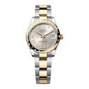 Rolex Steel/Yellow Gold Datejust 31 Domed Diamond Bezel 278343rbr-0003 Silver Diamond Roman Six Dial - Oyster Watch 2024