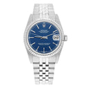 Rolex Datejust 31mm 68274 Blue Index Dial Stainless Steel Watch W/G Bezel Circa 1997