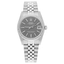 Rolex Datejust 31mm 68274 Grey Dial Stainless Steel Ladies Watch W/G Bezel Circa 1984