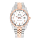 Rolex Datejust 36mm 116231-0060 White Diamond Dial Rose Gold & Stainless Steel Watch
