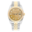 Rolex Datejust 36mm 116233-0155 Jubilee Stainless Steel & Yellow Gold Watch Champagne Jubilee Diamond Dial