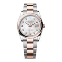 Rolex Datejust 126201-0022 36mm Oyster Steel and Rose Gold Watch MOP Diamond Dial 2024