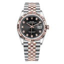 Rolex Datejust 126231-0019 Jubilee Bracelet 36mm Stainless Steel and Rose Gold with Black Dial Watch 2024