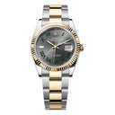 Rolex Datejust Stainless Steel & Yellow Gold 36mm Oyster 126233-0036 Wimbledon Roman Dial 2024