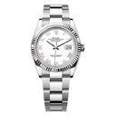 Rolex Datejust 36mm Oyster 126234-0026 Stainless Steel Watch White Roman Dial 2024