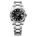 Rolex Datejust Black Diamond Dial Oyster Bracelet 126234-0028 36mm Stainless Steel 2024