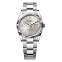 Rolex Datejust Oyster 126234-0030 Stainless Steel Silver Dial Pave at 6 and 9 2024
