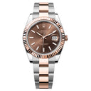 Rolex Datejust 41mm Oyster 126331-0001 Stainless Steel & Rose Gold Watch Chocolate Index Dial 2024