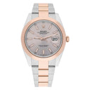 Rolex Datejust 41mm Steel/Everose Gold Mens Watch 126301-0009 Sundust Index Oyster