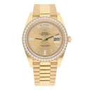 Rolex Day Date 40 Presidential 228348RBR-0002 Yellow Gold Factory Diamond Dial Bezel