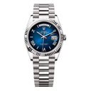 Rolex Day-Date 36mm President 128239-0063  White Gold Watch Blue Ombre Dial 2024