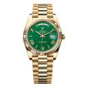 Rolex Day-Date 40 228238-0061 Yellow Gold Fluted Bezel Green Dial 2024