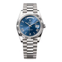 Rolex Day-Date 40mm President 228239-0007 White Gold Watch Blue Roman Dial 2024