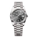 Rolex White Gold Day-Date 40 President Bracelet Fluted Bezel 228239-0060 Index Dial Watch 2024