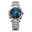 Rolex Day-Date 40mm 228239-0076 White Gold Watch Blue Ombre Roman Dial 2024
