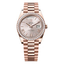 Rolex Day-Date 40mm 228345rbr-0008 Sundust Dial Rose Gold Diamond Set Bezel Watch  2024