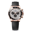 Rolex Cosmograph Daytona 126515LN-0008 Rose Gold Black Cerachrom Bezel Meteorite Dial Oysterflex Watch 2025