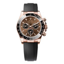 Rolex Cosmograph Daytona 126515LN-0010 Rose Gold Black Cerachrom Bezel Chocolate Index Dial Oysterflex Watch 2025