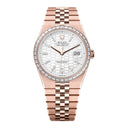 Rolex Land-Dweller 127385TBR-0003 White Diamond Dial Flat Jubilee Bracelet