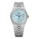 Rolex Land-Dweller 127386TBR-0001 Ice Blue Dial Flat Jubilee Bracelet