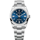 Rolex Oyster Perpetual 126000-0003 36mm Stainless Steel with Blue Dial Watch 2024