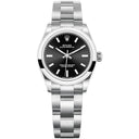 Rolex Oyster Perpetual 277200-0002 31mm Stainless Steel with Black Dial Ladies Watch 2024