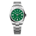 Rolex Oyster Perpetual 41mm 134300-0004 Stainless Steel Watch Green Index Dial