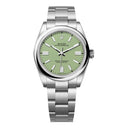 Rolex Oyster Perpetual 41mm 134300-0006 Stainless Steel Watch Pistachio Index Dial