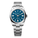 Rolex Oyster Perpetual 41mm 134300-0009 Stainless Steel Watch Med Blue Index Dial