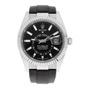 Rolex Sky-Dweller 42mm 336239-0002 White Gold Black Dial Oysterflex Strap