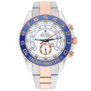 Rolex Yacht-Master II 18k 116681 Rose Gold/Steel White Dial Mens 44mm Watch