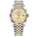 Rolex Datejust Jubilee 126233-0039 36mm Stainless Steel & Yellow Gold with Champagne Fluted Motif Dial 2024