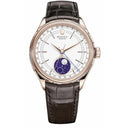 Rolex Cellini Moonphase 39mm 50535 18K Rose Gold with White Dial Watch 2019