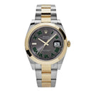 Rolex Datejust 126303-0019 41mm Oyster Grey Green Roman Dial Stainless Steel & Yellow Gold 2024