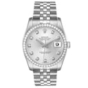 Rolex Datejust 116244 36mm Stainless Steel with Silver Dial Watch 2012